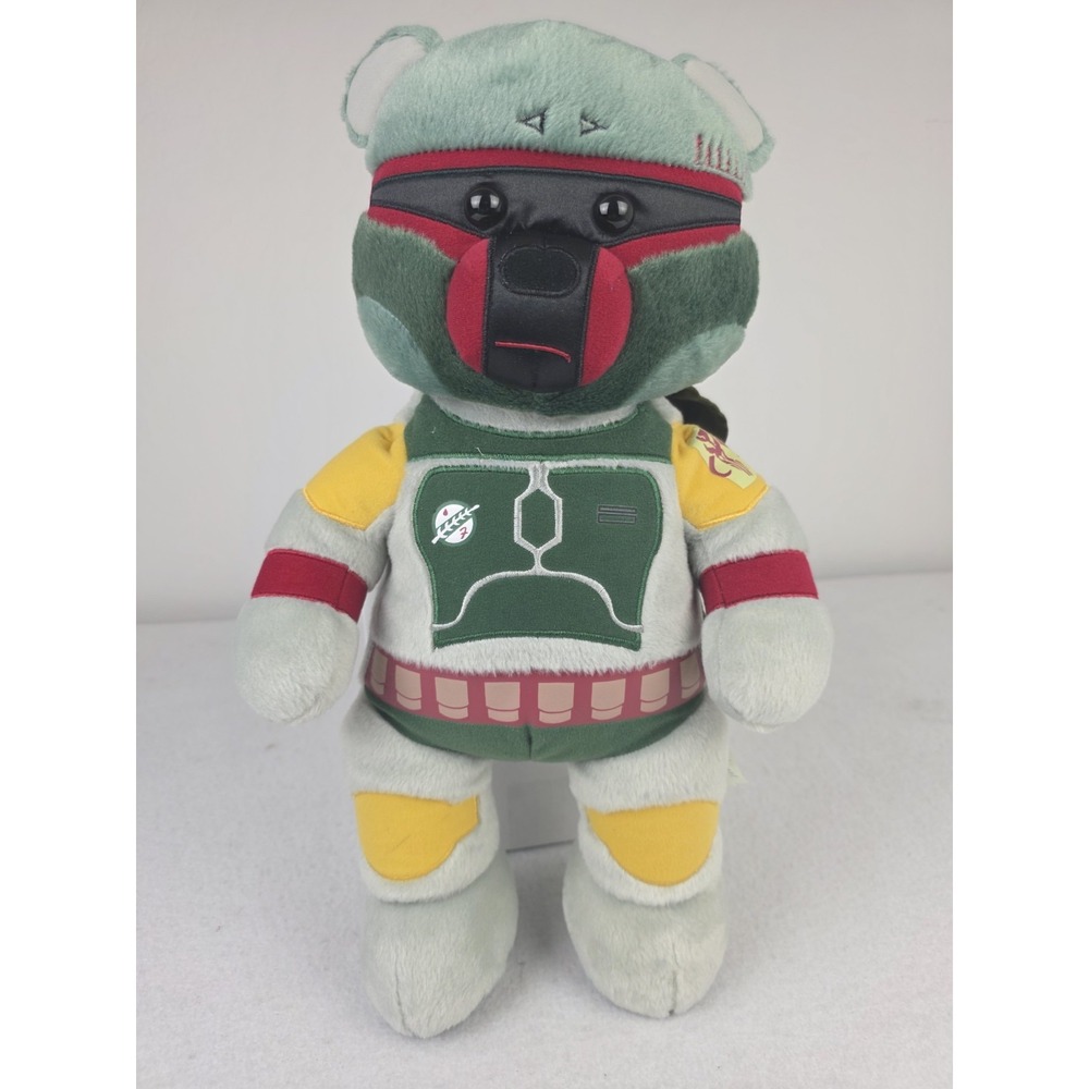 2016 Build A Bear Star Wars Boba Fett Mandalorian Plush Retired BABW 18"